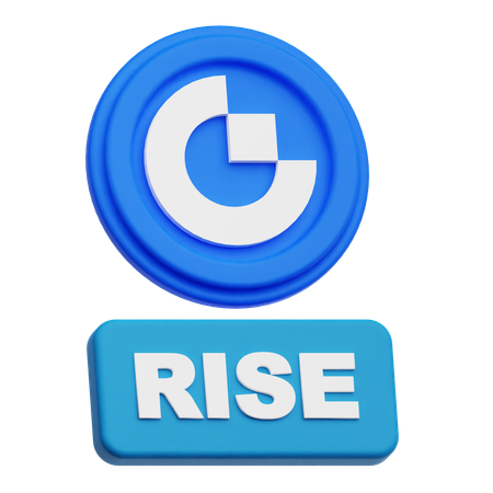Gate Token Rise  3D Icon