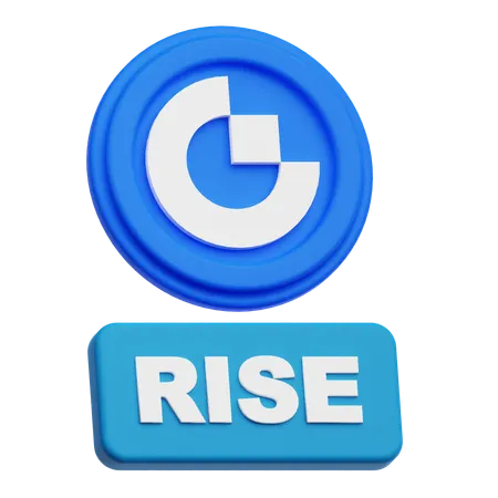 Gate Token Rise  3D Icon