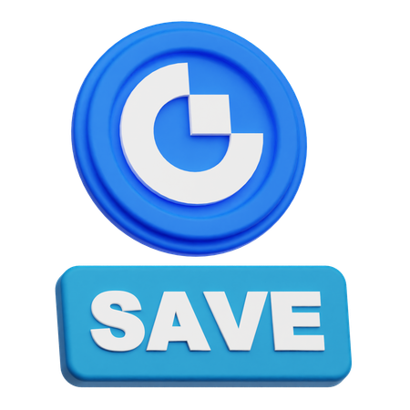 Gate Token Save  3D Icon