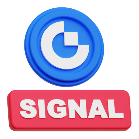 Gate Token Signal  3D Icon