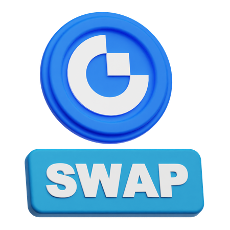 Gate Token Swap  3D Icon