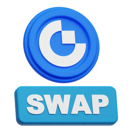 Gate Token Swap  3D Icon