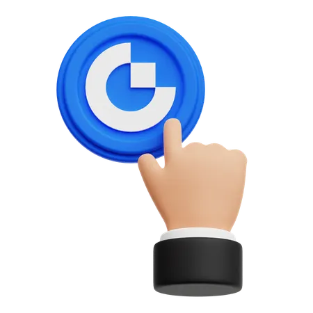 Gate Token Touch  3D Icon