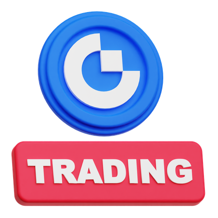 Gate Token Trading  3D Icon