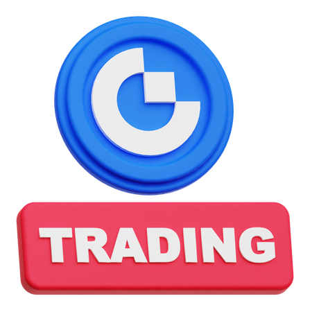 Gate Token Trading  3D Icon