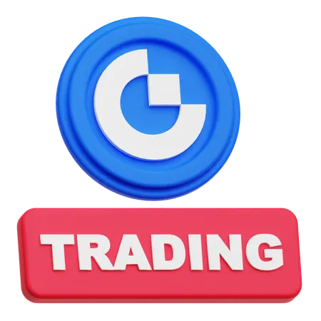 Gate Token Trading  3D Icon
