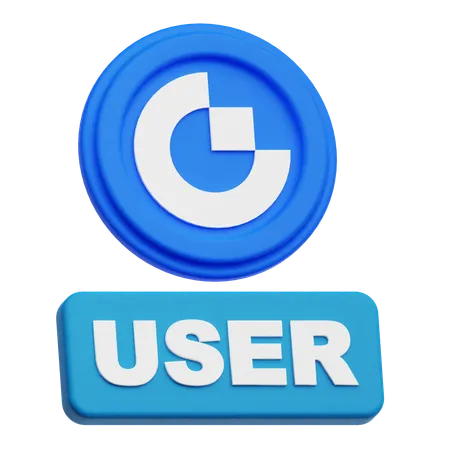 Gate User  3D Icon
