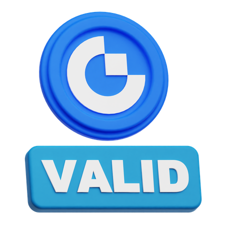 Gate Valid  3D Icon