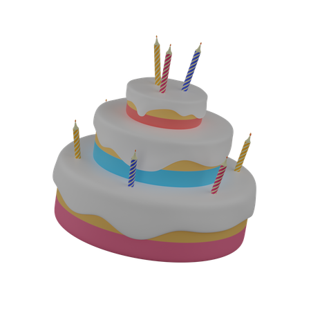 Gâteau  3D Icon