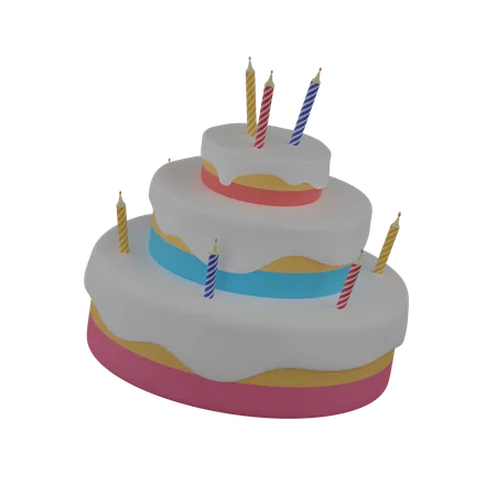 Gâteau  3D Icon