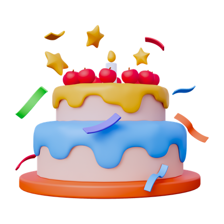 Gâteau  3D Icon