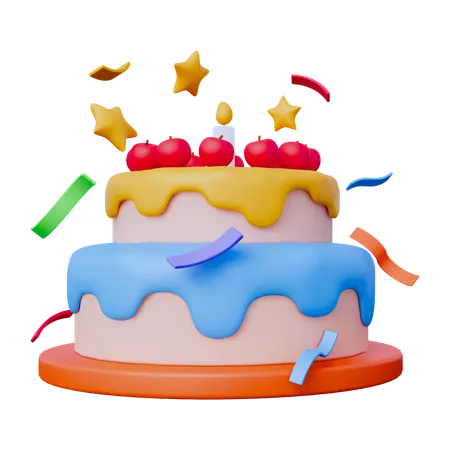 Gâteau  3D Icon