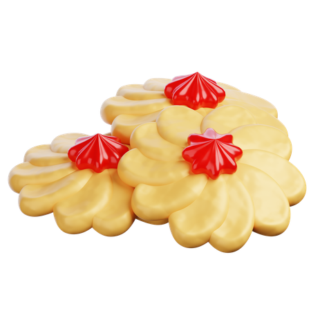 Gâteau à la confiture de fleurs  3D Icon