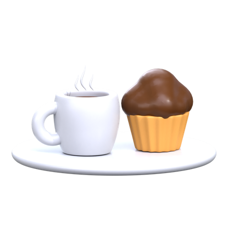 Gâteau au café  3D Icon