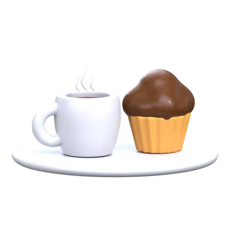 Gâteau au café  3D Icon