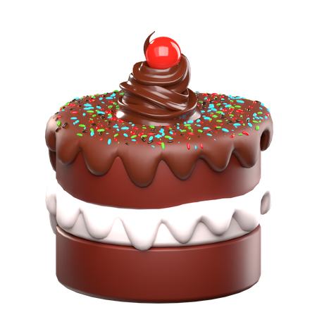 Gateau au chocolat  3D Icon