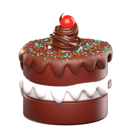 Gateau au chocolat  3D Icon