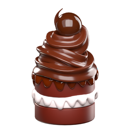 Gateau au chocolat  3D Icon