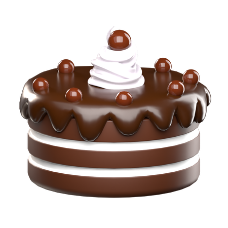 Gateau au chocolat  3D Icon