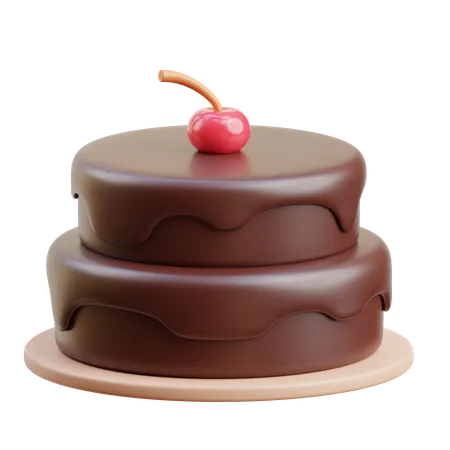 Gateau au chocolat  3D Icon