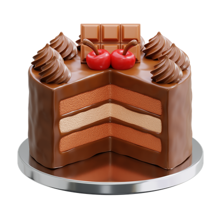 Gateau au chocolat  3D Icon