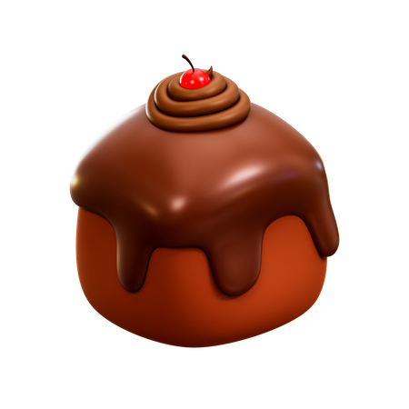 Gâteau au chocolat  3D Illustration