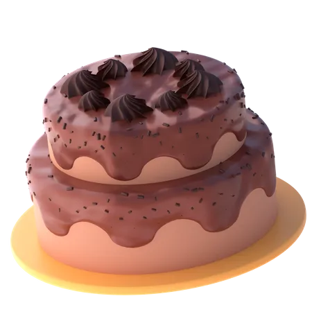 Gateau au chocolat  3D Icon