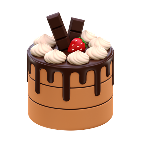 Gateau au chocolat  3D Icon