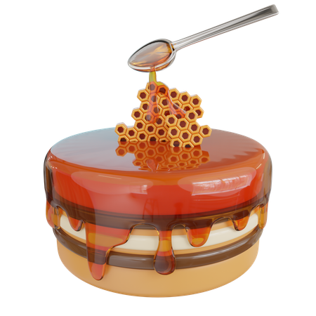 Gâteau au miel  3D Icon