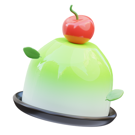 Gâteau au pouding  3D Icon