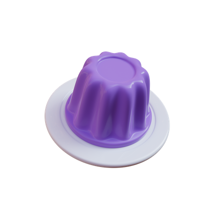 Gâteau au pouding  3D Icon