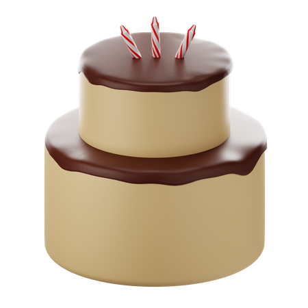 Gâteau aux bougies  3D Icon