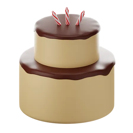 Gâteau aux bougies  3D Icon