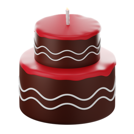 Gâteau aux bougies  3D Icon