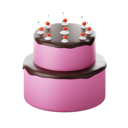 Gâteau aux bougies  3D Icon