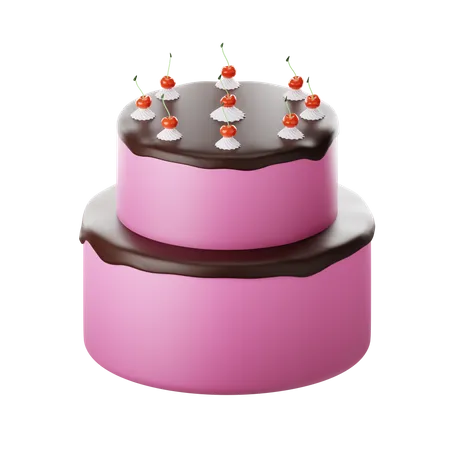 Gâteau aux bougies  3D Icon