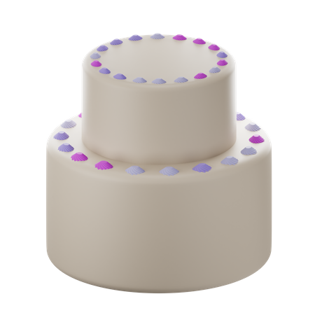 Gâteau aux bougies  3D Icon