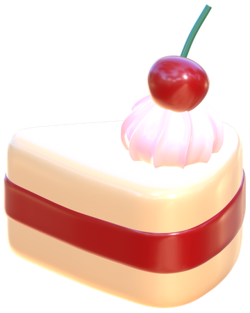 Gâteau aux cerises  3D Icon