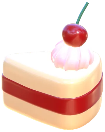 Gâteau aux cerises  3D Icon
