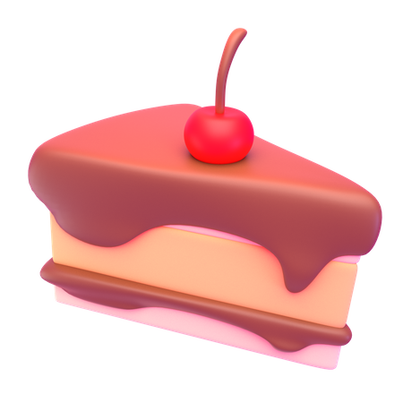 Gâteau aux cerises  3D Icon