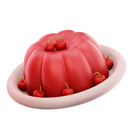 Gâteau aux fraises  3D Icon