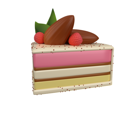 Gâteau aux fraises pour un anniversaire  3D Icon