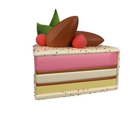 Gâteau aux fraises pour un anniversaire  3D Icon