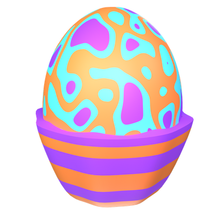 Gâteau aux œufs de Pâques  3D Icon