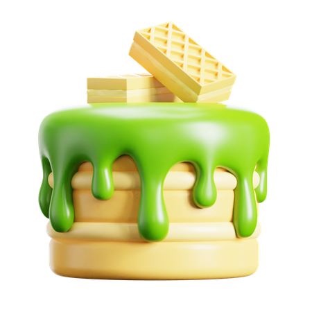 Gâteau aux gaufrettes  3D Icon