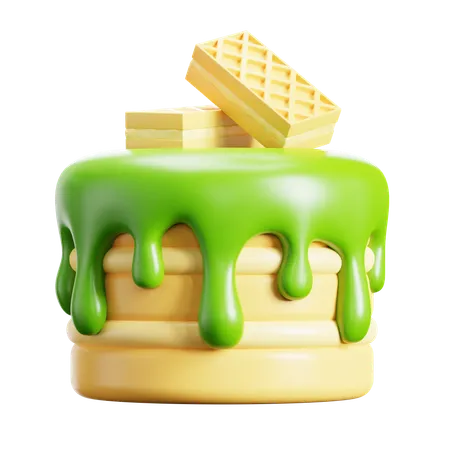 Gâteau aux gaufrettes  3D Icon