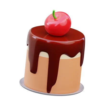 Gâteau Fondant Au Choco  3D Icon