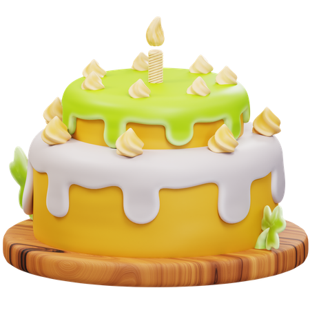 Gâteau d'anniversaire de la Saint-Patrick  3D Icon