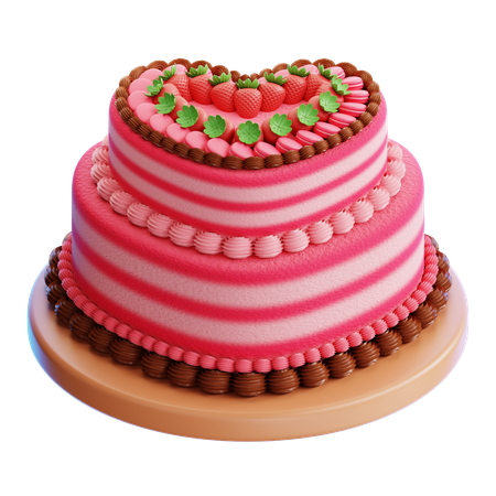 Gâteau d'amour  3D Icon