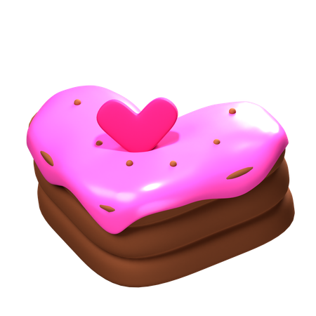 Gâteau d'amour  3D Icon